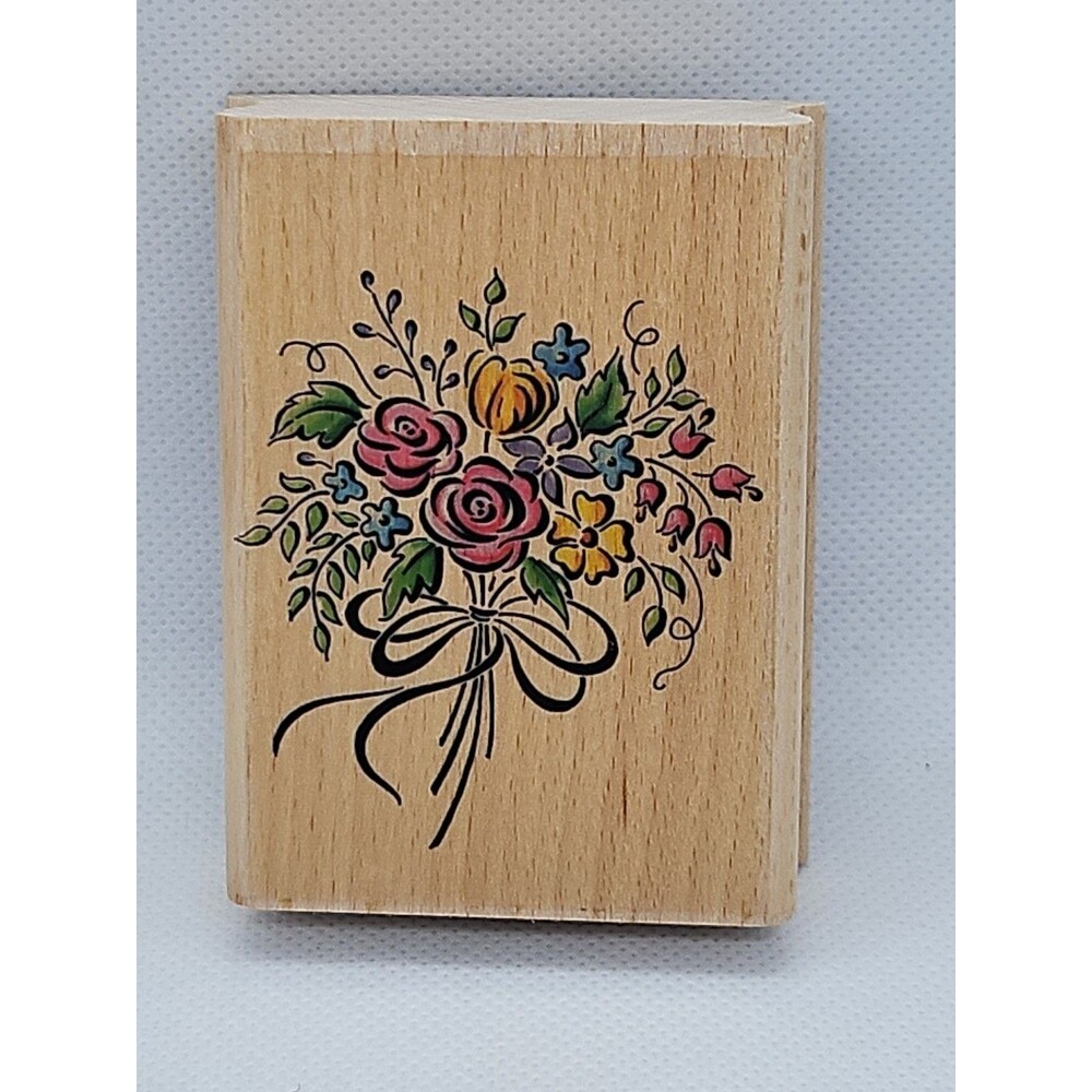 Rubber Stamp Floral Bouquet StampCraft 440H24